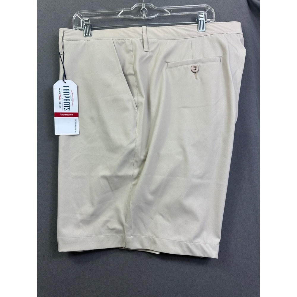 Fanpants Men's Khaki Performance Golf‎ Shorts Size 44 Flat Front Stone Beige NWT